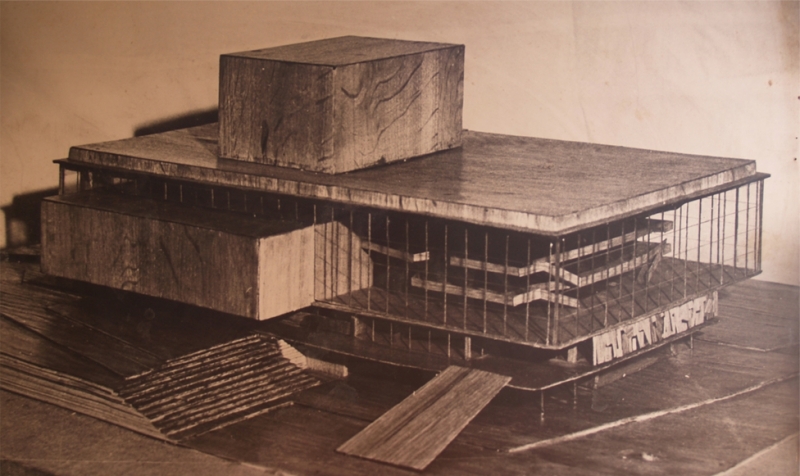 Operos ir baleto teatro projekto maketas, 1960 m. Nuotrauka iš šeimos archyvo