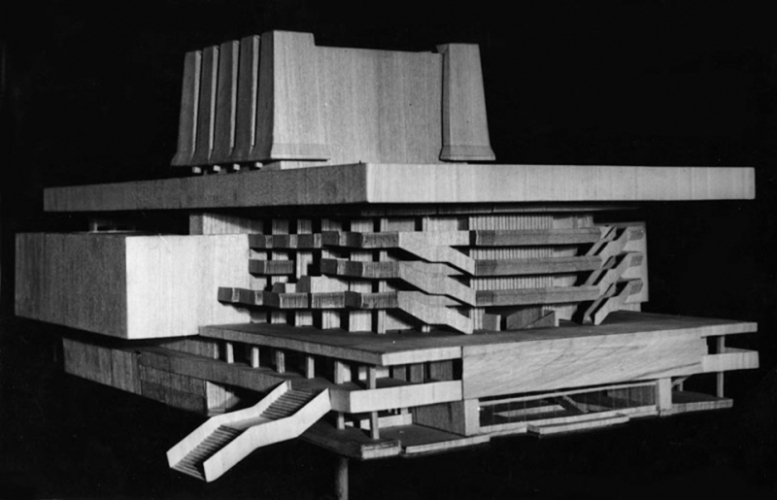 Operos ir baleto teatro projekto maketas (1968 m.) Iš šeimos archyvo