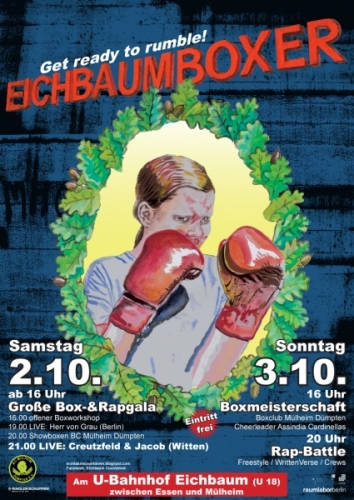 „EichbaumBoxer“ plakatas. raumlaborberlin nuotr., 2009