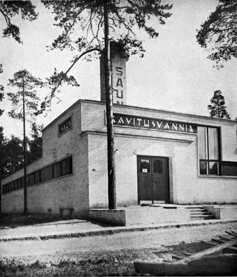 Pirties pastatas Valdeku gatvėje, Talino Nemės priemiestyje, architektas Robertas Natusas, 1931 m.