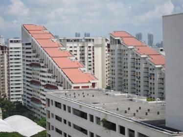 Gyvenamųjų namų statybos valdybos namai Singapūre, Potong Pasir naujasis miestas, pastatytas 1970–1980 m. M. Glendinningo nuotr., 2012 m.