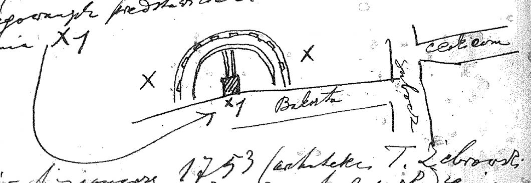 9. M. Morelowski, Vilniaus bastėjos eskizo fragmentas, Vroclavas: Zakład Narodowy im. Ossolińskich, 14881/II. Pol., ros. 1944-1945. S. 18. Mf BN, p. 5, 1944