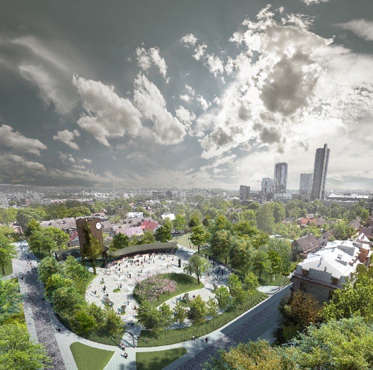 Kintų aikštė, SĮ „Vilniaus planas“ vizualizacija, madeinvilnius.lt